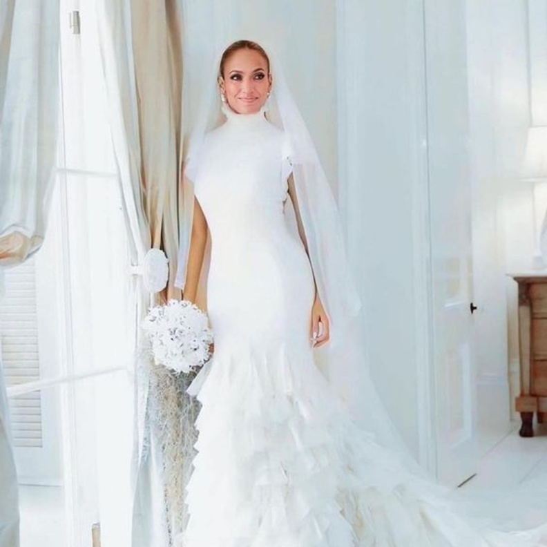 النجمة جنيفير لوبيز في حفل زفافها عام 2022