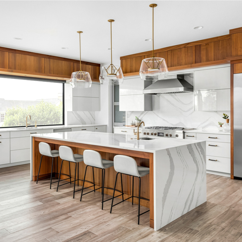 أصبح هناك ميل بشكل متزايد على احتواء المطبخ على جزيرة مميزة