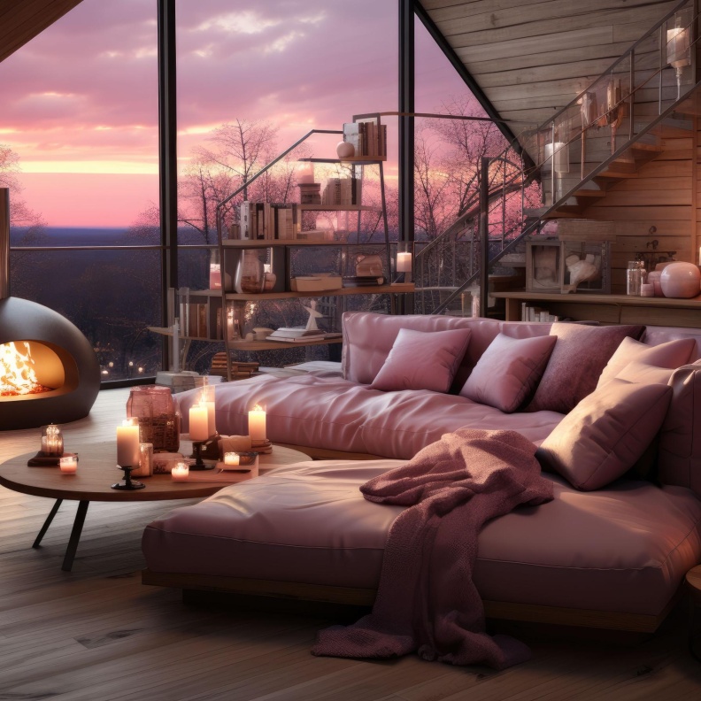 منزل تطغى عليه الأجواء الرومانسية