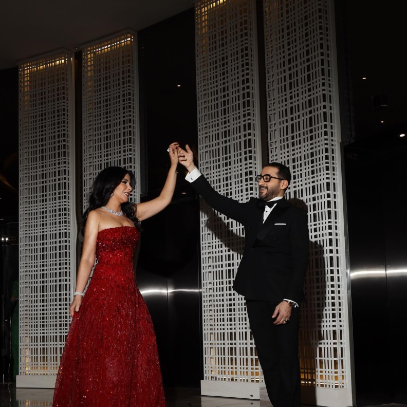 منى زكي وزوجها أحمد زكي