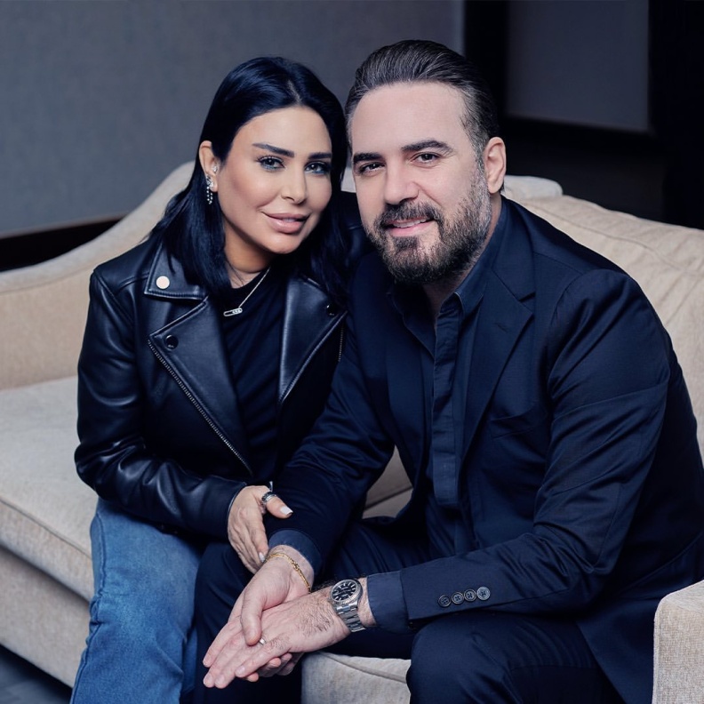 وائل جسار وزوجته