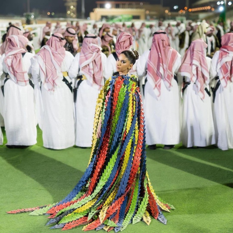 أبرز اطلالات المشاهير في كأس السعودية 