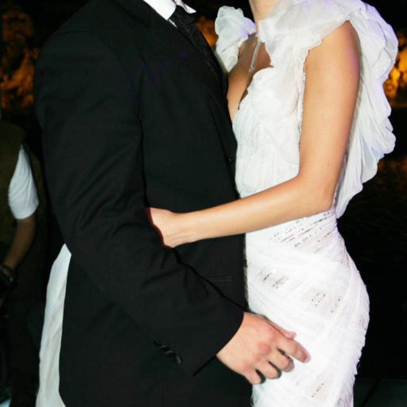 سيرين عبد النور مع زوجها في يوم الزفاف