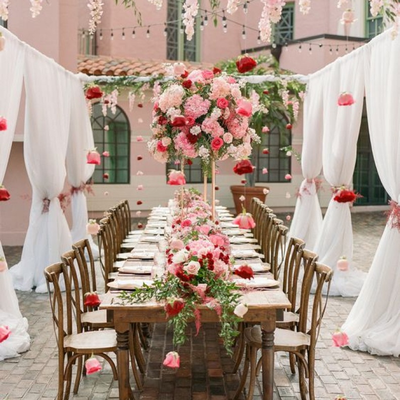 20 لوحة ألوان مميزة لحفلات الزفاف الربيعية