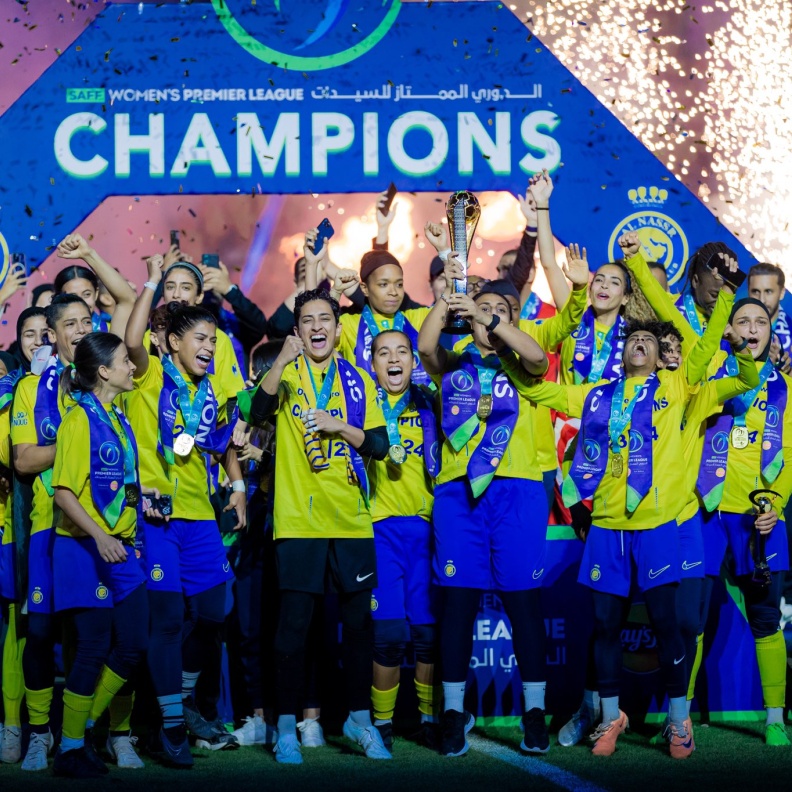 سيدات النصر السعودي يحصدن لقب الدوري الممتاز