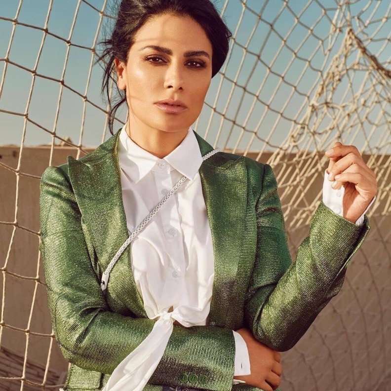 مجوهرات صبا مبارك في أحدث إطلالتها