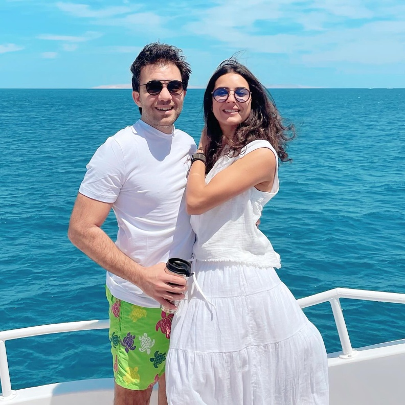 ريهام ايمن وشريف رمزي