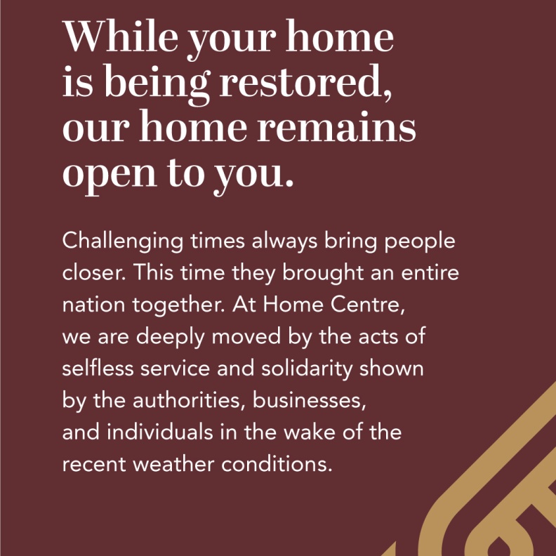 هوم سنتر تطلق حملة "معاً من أجل إعادة البناء والترميم والتجديد" 