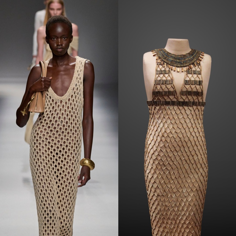 فستان من زمن الفراعنة يلهم موضة ربيع 2024