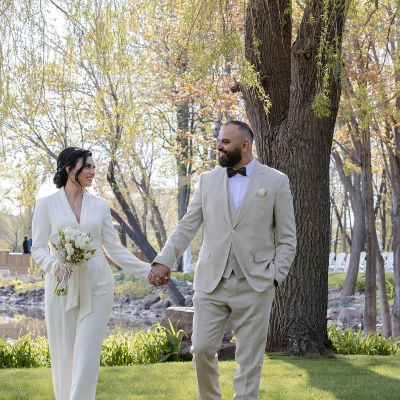 بريجيت ياغي تكسر التقاليد في حفل زفافه