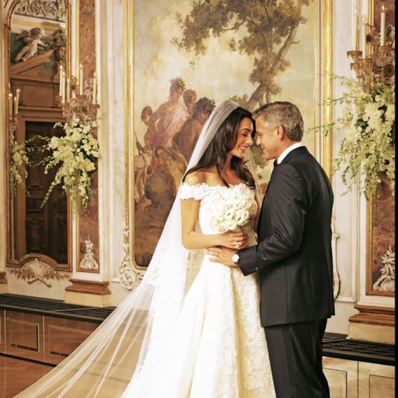 جورج وامل كلوني_ الصورة من  Pinterest