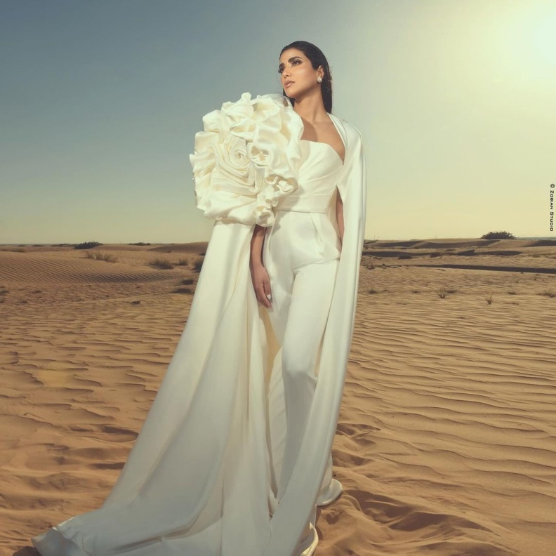 أجمل اطلالات ريم سامي بفساتين السهرة تزامناً مع احتفالها بزفافها