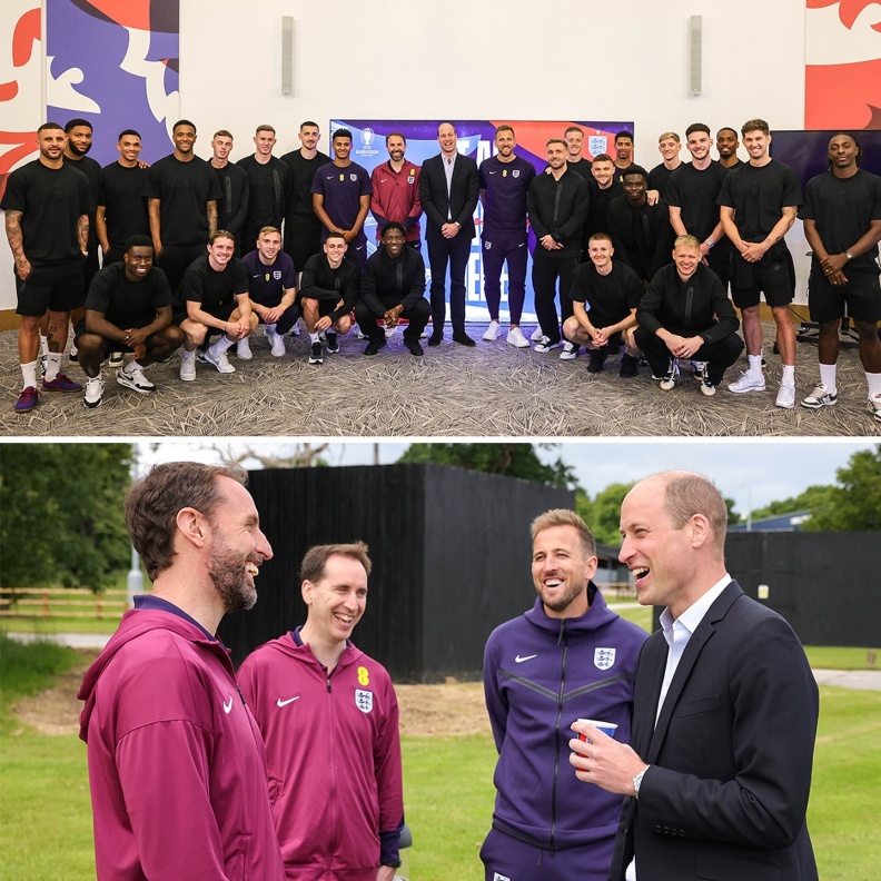 الأمير وليام مع منتخب إنجلترا لكرة القدم