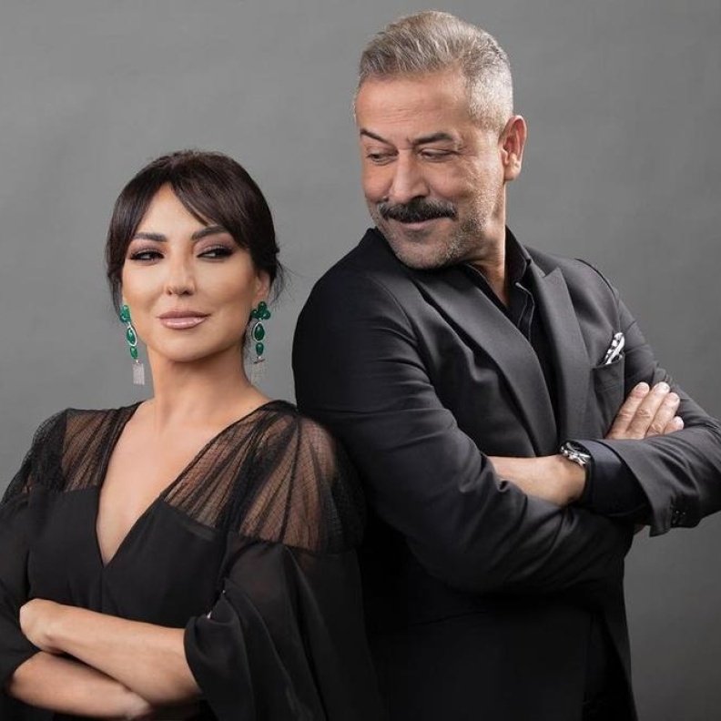 أمل عرفة وعبد المنعم العمايري