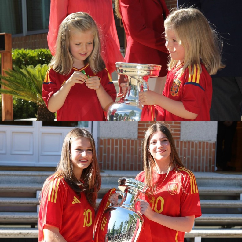 الأميرة ليونور وشقيقتها صوفيا تعيدان تصوير لحظة ملكية شهيرة بعد 12 عامًا