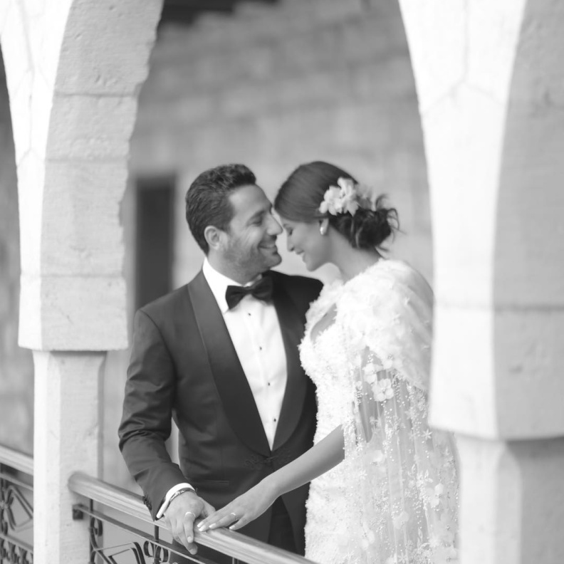 لقطة رومانسية من الزواج الثاني لريم السعيدي ووسام بريدي