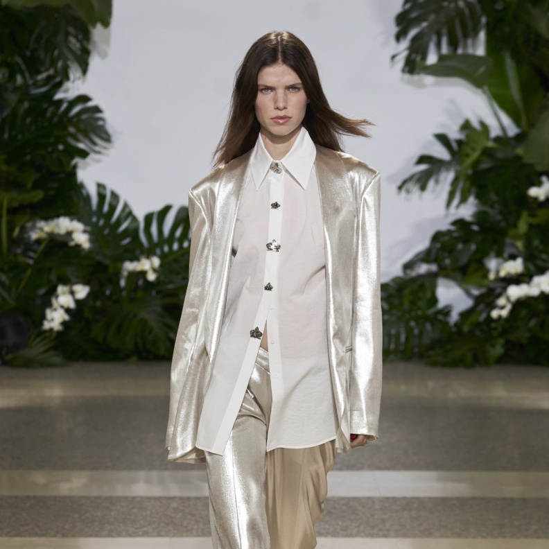 أفكار تنسيق البنطلون الفضي لعام 2024 بأسلوب عصري 