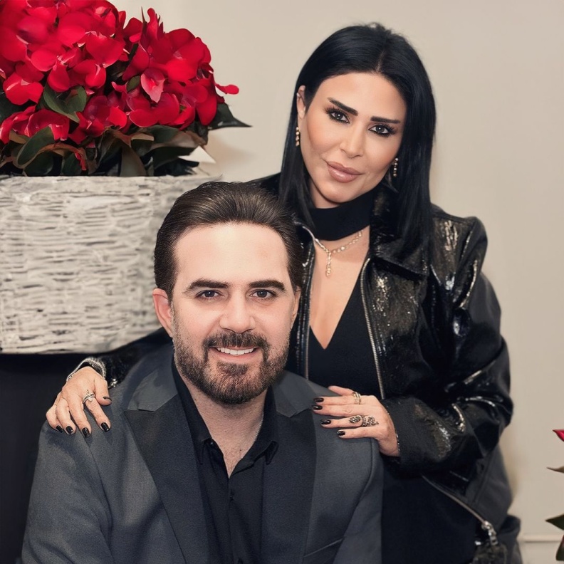 وائل جسار وزوجته من جلسه تصوير حديثة 