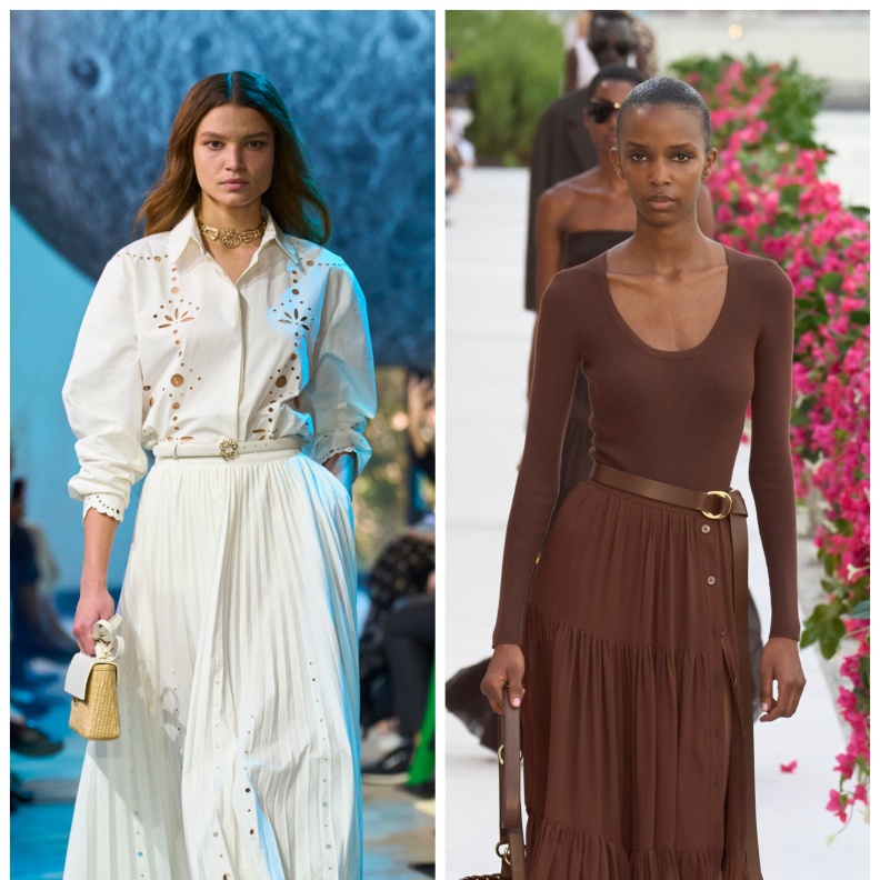 التنورة الماكسي دخلت الموضة لتبقى ولتستعيد تألقها في صيف 2024