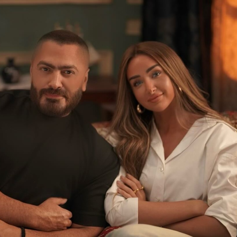 هنا الزاهد وتامر حسني