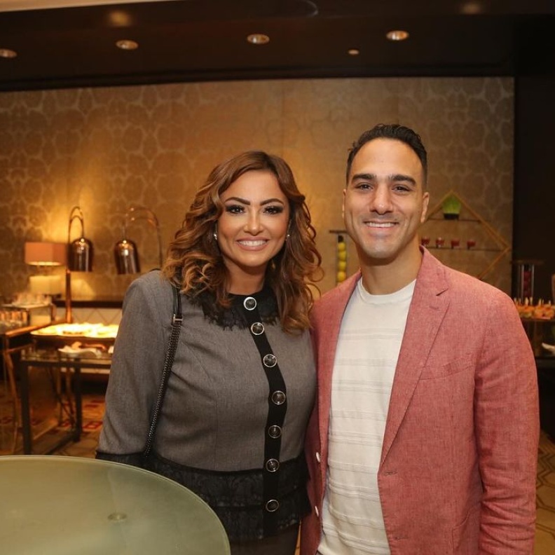 بشرى وزوجها خالد حميدة