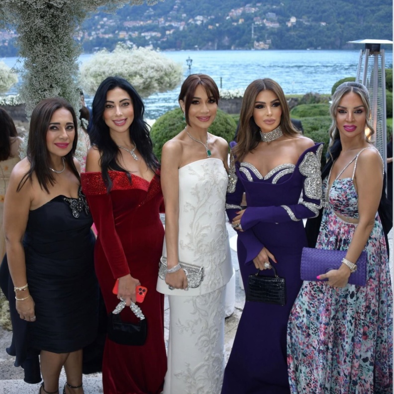 بسمة وهبة تحتفل بزفاف ابنه بإيطاليا