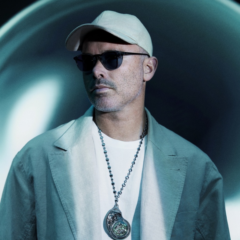 Hublot Ambassador Daniel Arsham wearing the Arsham Droplet