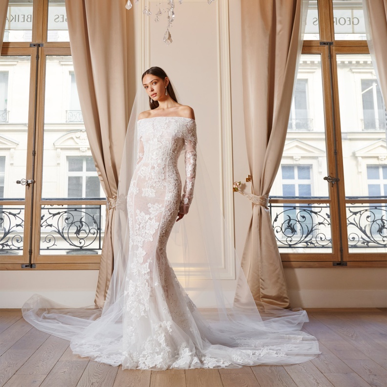 ألوان الباستيل في عروض جورج حبيقة لعروس 2025