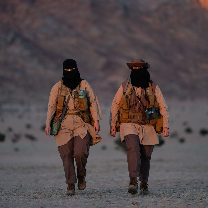 أول فريق نسائي من مفتشي البيئة في المملكة في محمية الأمير محمد بن سلمان الملكية