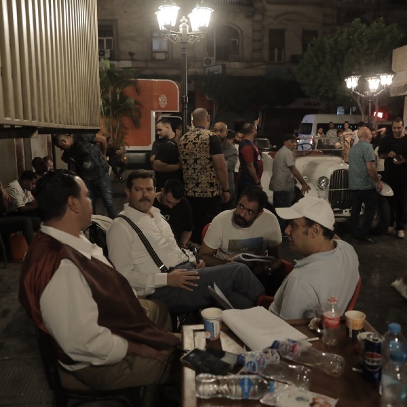 بدء تصوير فيلم "درويش" لـ عمرو يوسف ودينا الشربيني.. بالصور