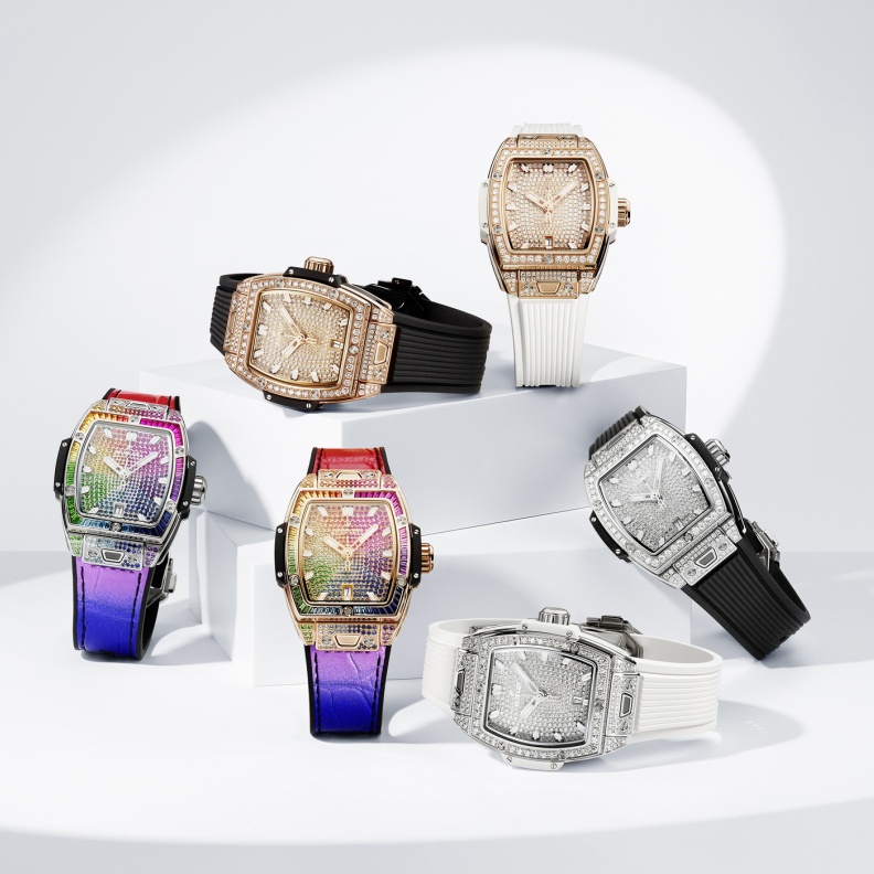 HUBLOT_SPIRIT OF BIG BANG KING GOLD & STEEL FULL PAVÉ-SPIRIT OF BIG BANG KING GOLD RAINBOW FULL PAVÉ