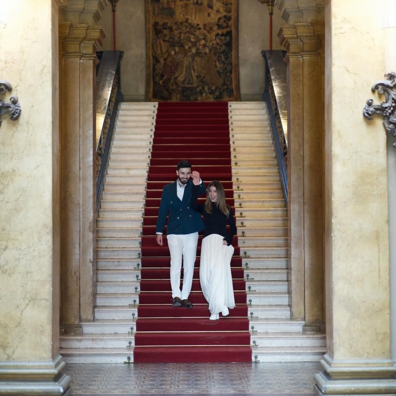 خطوبة أسامة مروة وشيرين بيوتي