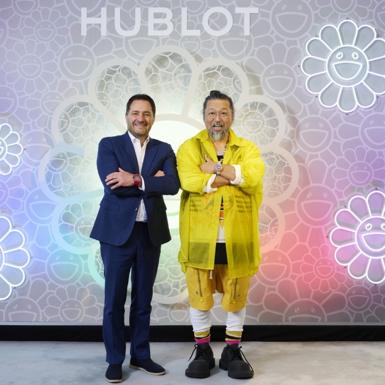 Julien Tornare Hublot CEO and Takashi Murakami