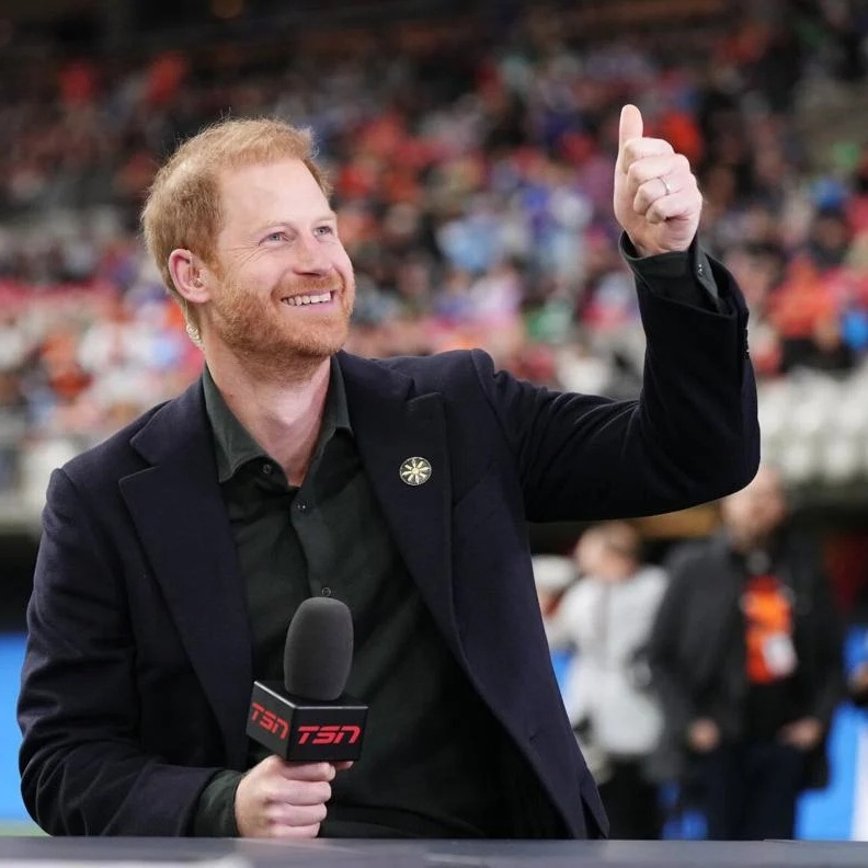 الأمير هاري يظهر بشكل مفاجئ في بطولة Grey Cup