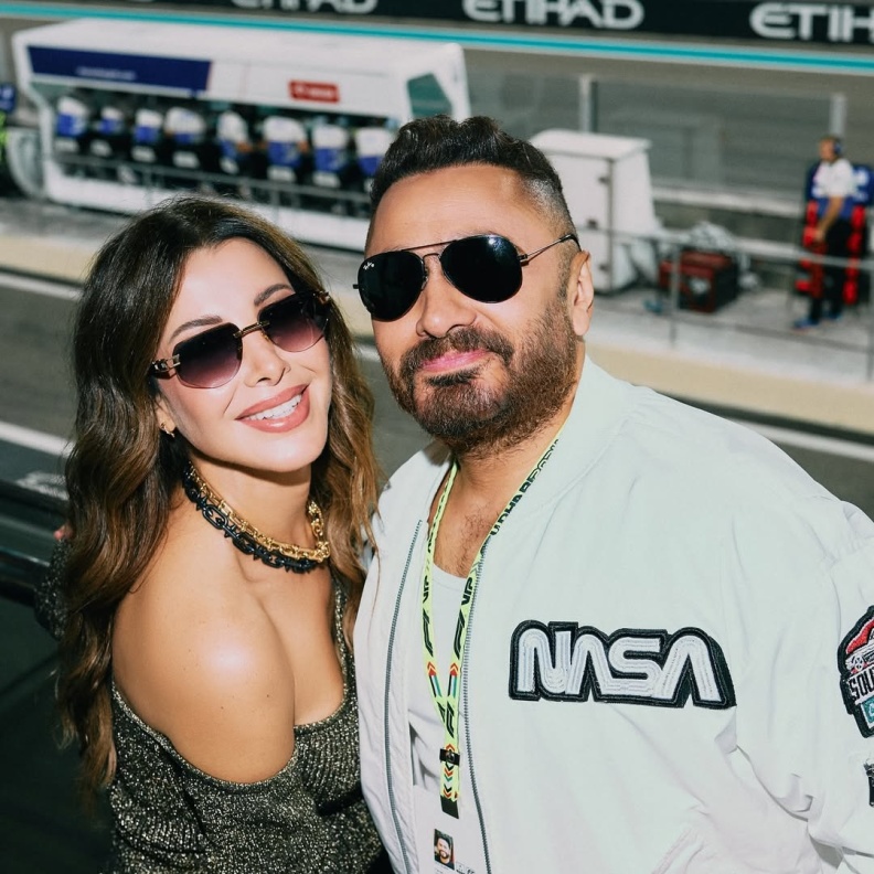 تامر حسني ونانسي عجرم في الفورمولا 1 لعام 2024