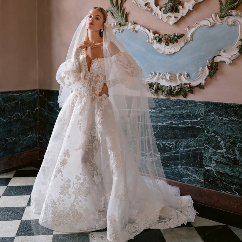 عروس مونيك لولييه عصرية بموجات فيكتورية