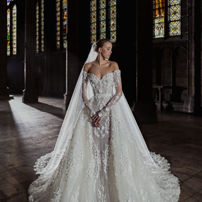 فستان زفاف زهير مراد لشتاء 2025