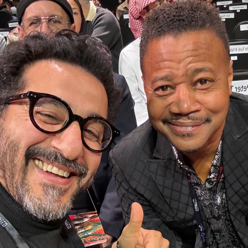 أحمد حلمي يلتقي كوبا غودينغ جونير