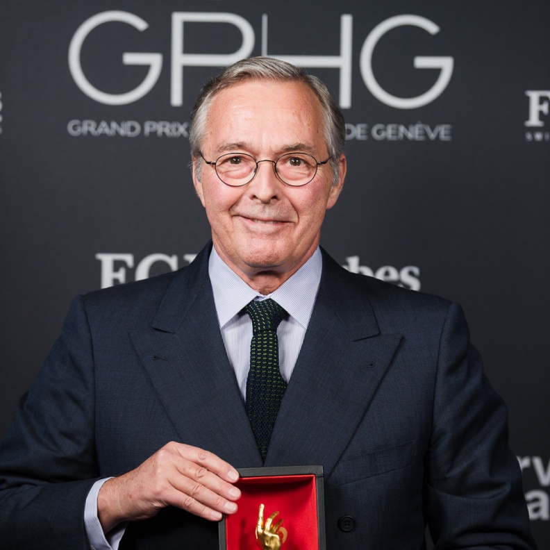 Karl-Friedrich Scheufele with the Jewellery Watch Prize