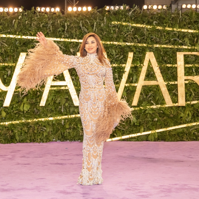 الفنانة اللبنانية نجوى كرم في حفل Joy Awards