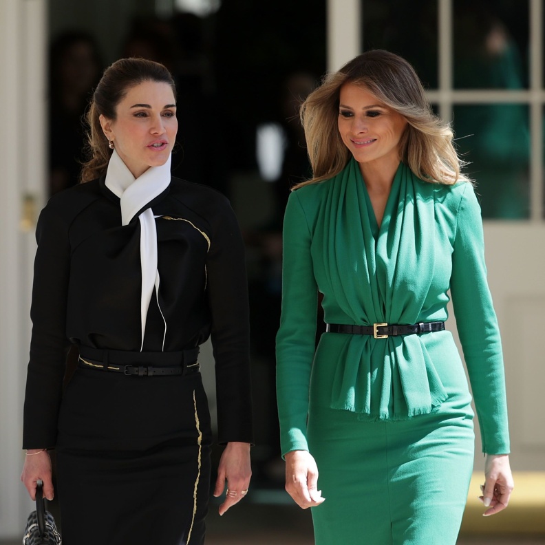 الملكة رانيا وميلانيا ترامب تبحثان قضايا التعليم ورعاية الأطفال