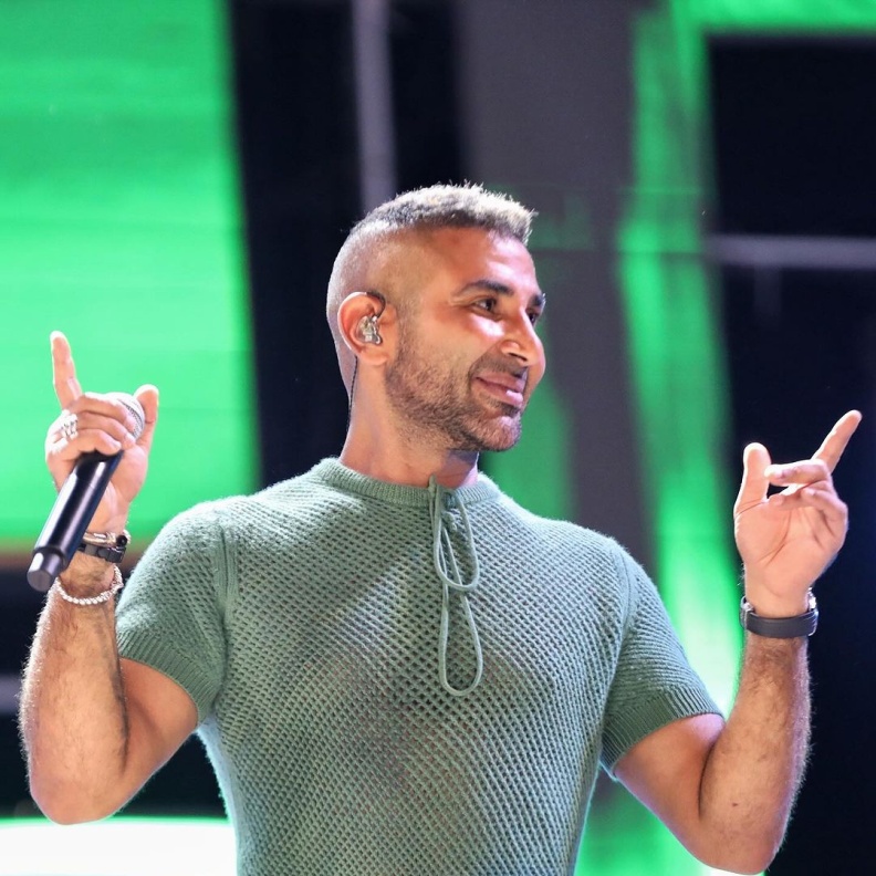 أحمد سعد مع ويل سميث وابنه