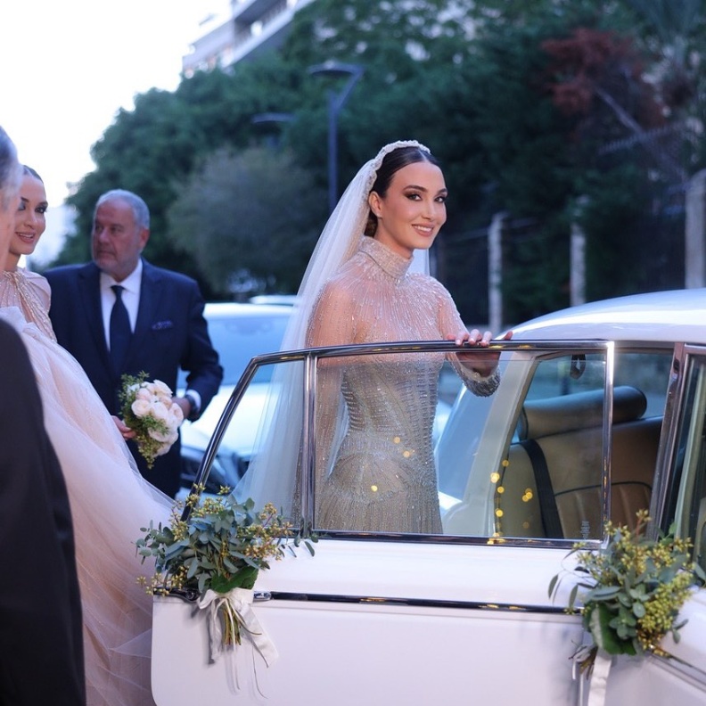 رينا شيباني في يوم زفافها