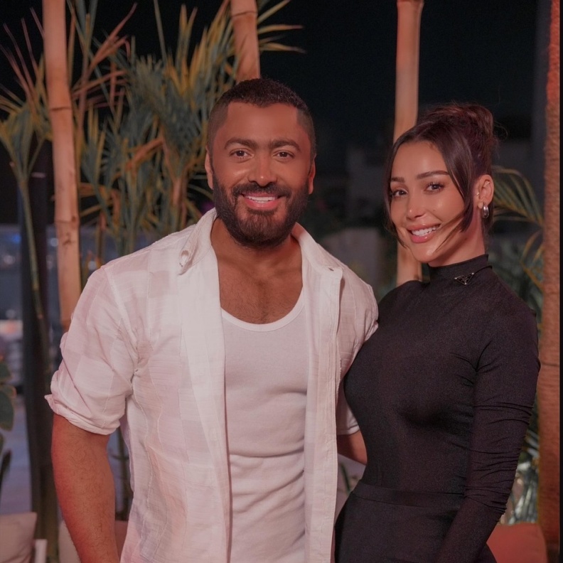 بسمة بوسيل وتامر حسني