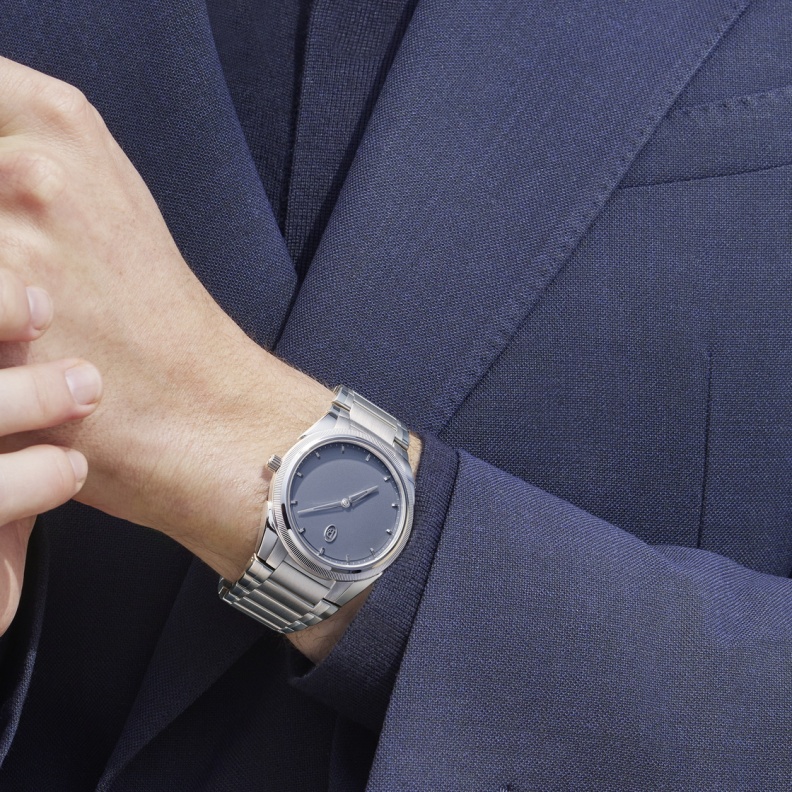 Tonda PF Micro-Rotor Platinum Stone Blue