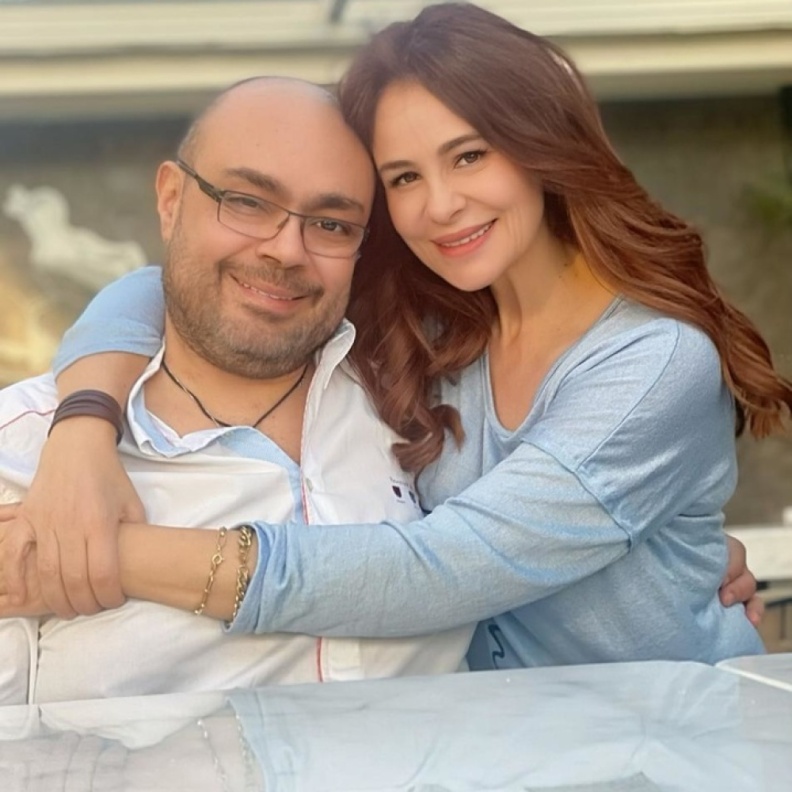 كارول سماحة وزوجها الراحل وليد مصطفى