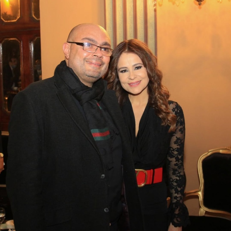 كارول سماحة وزوجها الراحل وليد مصطفى