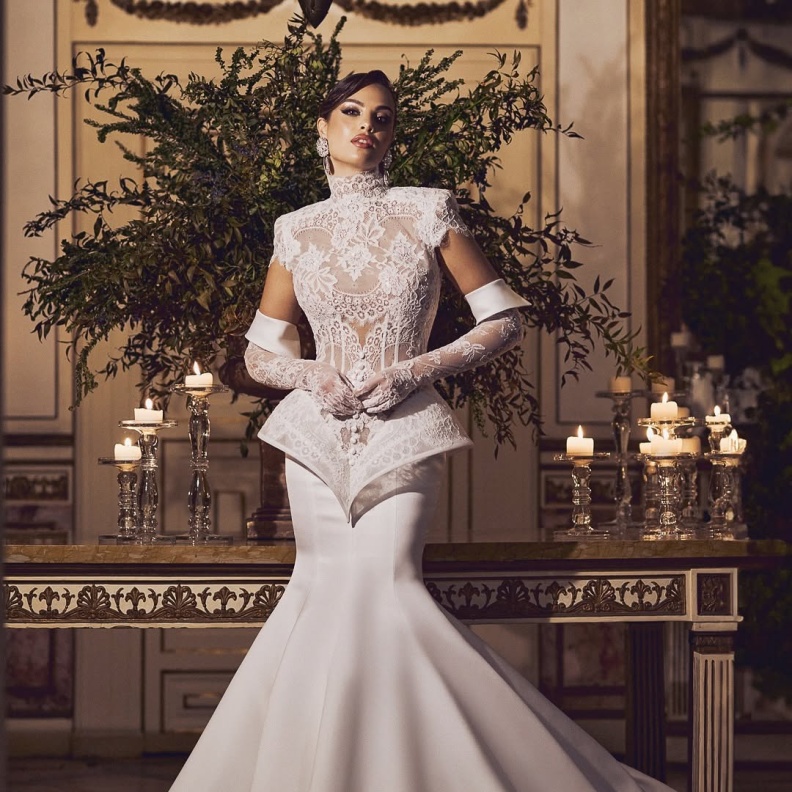 إطلالة زفاف من دار salvatore_pappacena_couture