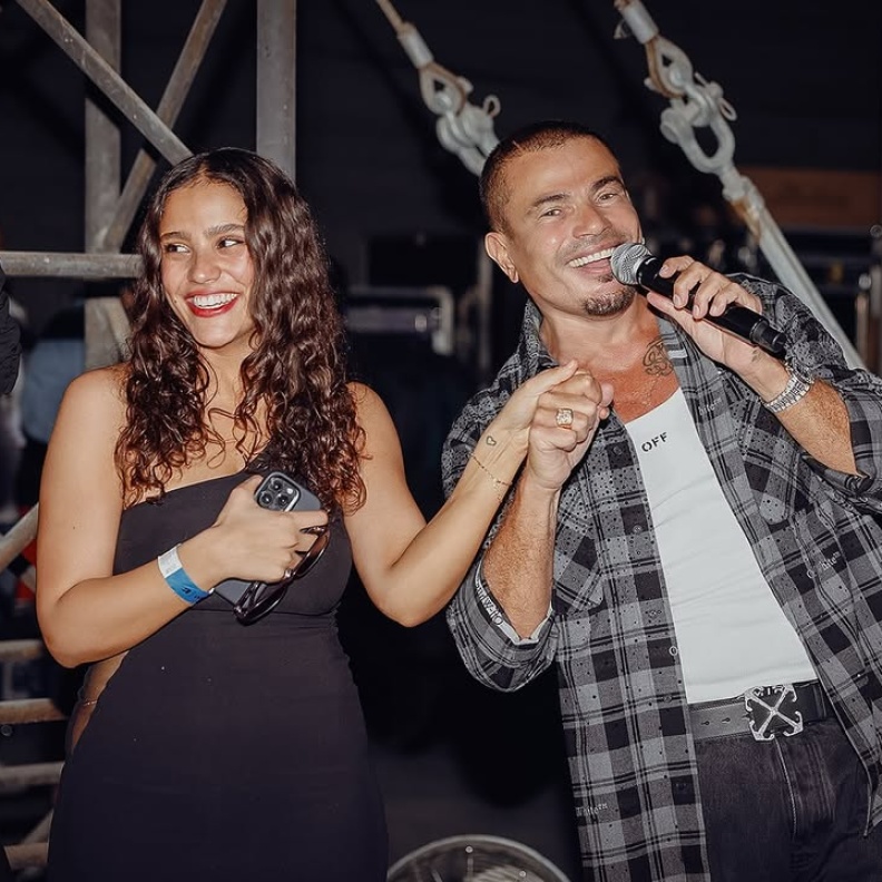 عمرو دياب وابنته