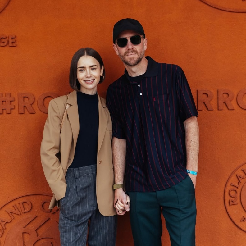 ليلي كولينز وزوجها